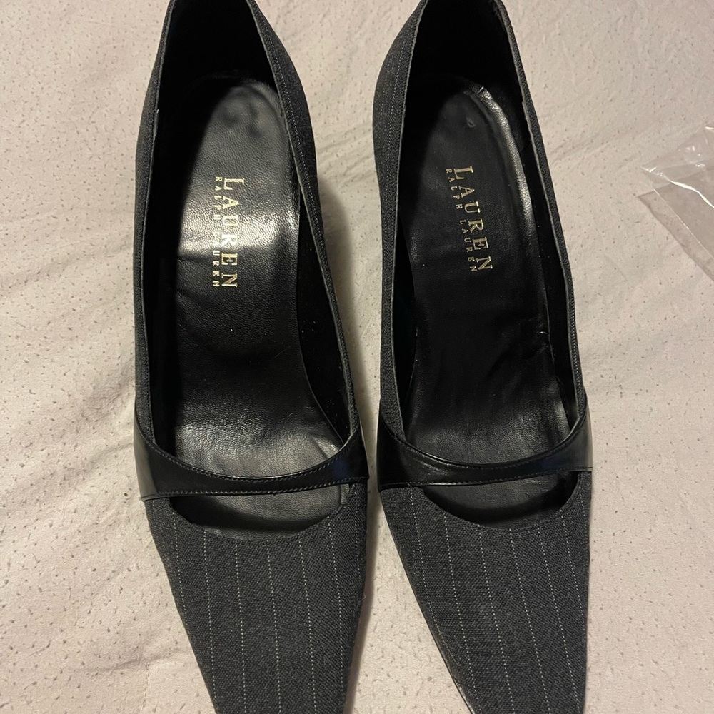 Lauren Ralph Lauren size 8 1/2 Gray and black - Picture 9 of 12